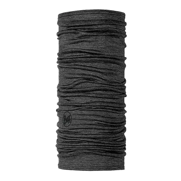 BUFF Lightweight Merino Wool - Solid Grey - chusta wielofunkcyjna z wełny merino