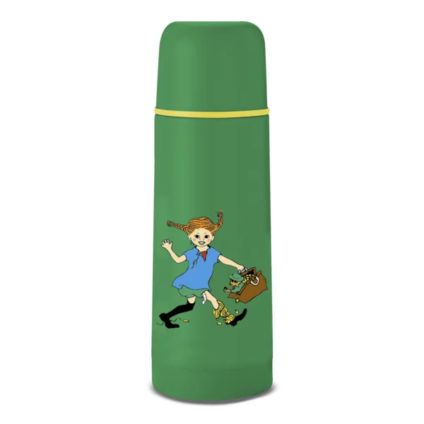 PRIMUS Vacuum Bottle Pippi green 350 ml - termos turystyczny  z Pippi Långstrump / Pippi Pończoszanka