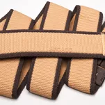 ARCADE Carto Slim Belt - Sand/Med Brown - Wąski elastyczny pasek do spodni - 3