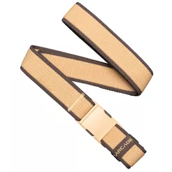 ARCADE Carto Slim Belt - Sand/Med Brown - Wąski elastyczny pasek do spodni