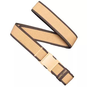 ARCADE Carto Slim Belt - Sand/Med Brown - Wąski elastyczny pasek do spodni