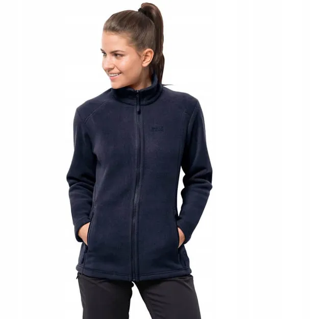 JACK WOLFSKIN Midnight Moon Women - midnight blue - damska kurtka polarowa