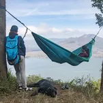 TICKET TO THE MOON Original - Emerald Green / Green - duży hamak turystyczny - 4