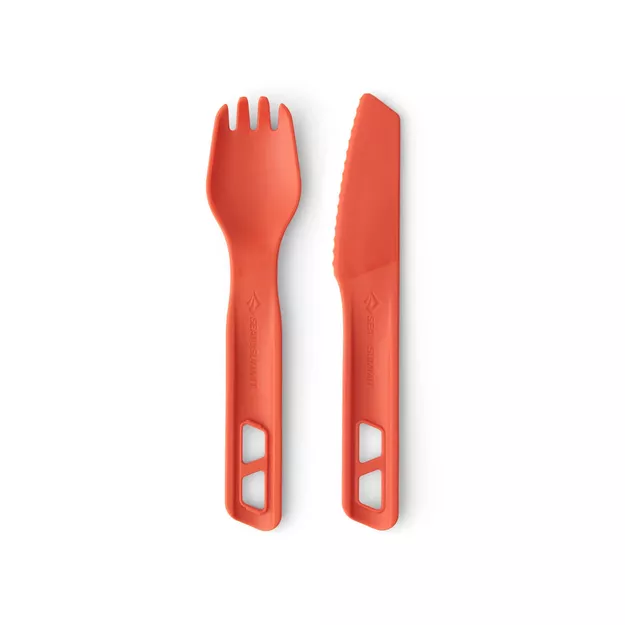 SEA TO SUMMIT Zestaw sztućców turystycznych 2 elementy - Passage Cutlery Set - Spicy Orange