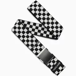 ARCADE Check (3,9 cm) - elastyczny pasek do spodni - Black/Glacial