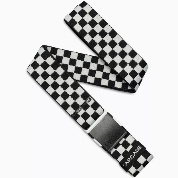 ARCADE Check (3,9 cm) - elastyczny pasek do spodni - Black/Glacial