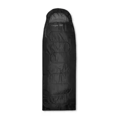 CAMPUS Cougar 150 - czarny - klasyczny śpiwór turystyczny z kapturem