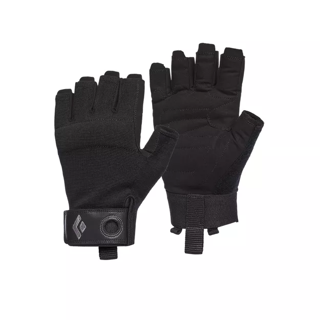 BLACK DIAMOND Crag Half-Finger Gloves - rękawiczki wspinaczkowe bez palców - czarne
