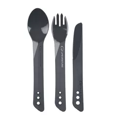 LIFEVENTURE Ellipse Camping Cutlery - Graphite - zestaw sztućców turystycznych