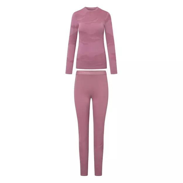 VIKING Damska bielizna termoaktywna Gasher Lady Merino Set - różowy