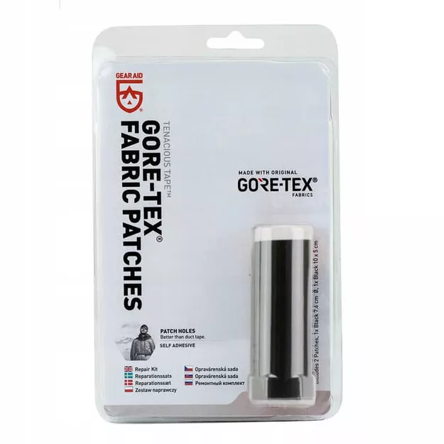 Łatki łatka do kurtek z membraną Gore-tex - zestaw naprawczy - czarne