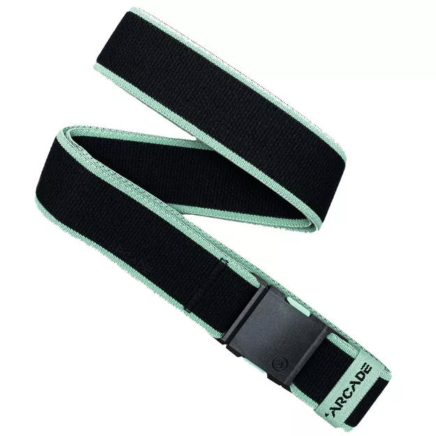 ARCADE Carto Belt - Black/Mint - Elastyczny pasek do spodni