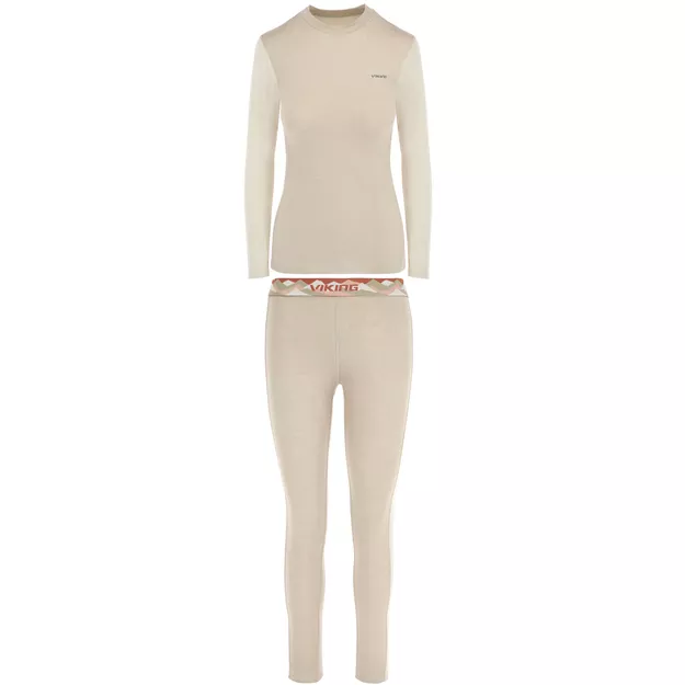 VIKING Komplet bielizny termicznej damskiej Novena - beżowy
