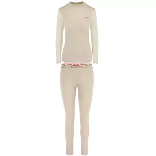 VIKING Komplet bielizny termicznej damskiej Novena - beżowy