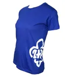 Koszulka z logo ZHP na boku - damska - niebieska