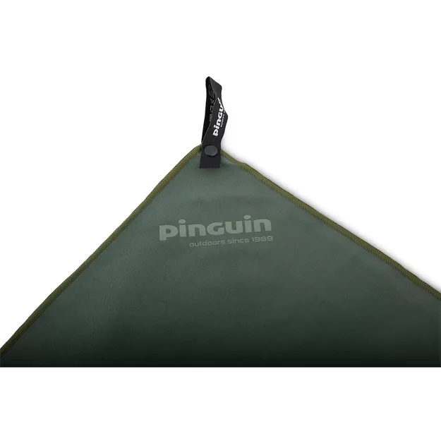 PINGUIN Micro Towel XL Logo - Ręcznik szybkoschnący z mikrofibry - greenish grey