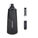 LIFESTRAW Peak Collapsible Squeeze Bottle 1000 ml - składana butelka na wodę z filtrem - Dark Gray - 3