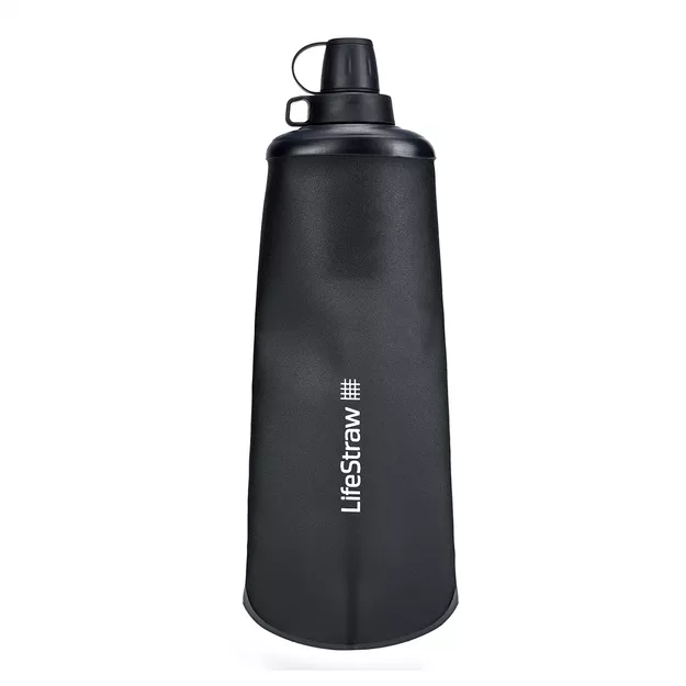 LIFESTRAW Peak Collapsible Squeeze Bottle 1000 ml - składana butelka na wodę z filtrem - Dark Gray