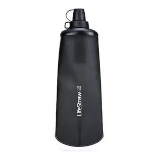 LIFESTRAW Peak Collapsible Squeeze Bottle 1000 ml - składana butelka na wodę z filtrem - Dark Gray