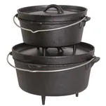 ROBENS Carson Dutch Oven - 4,3 litra - żeliwny kociołek turystyczny - ogniskowy