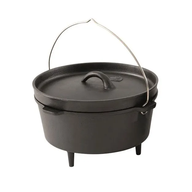 ROBENS Carson Dutch Oven - 4,3 litra - żeliwny kociołek turystyczny - ogniskowy