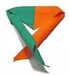 Oryginalna dwukolorowa chusta harcerska