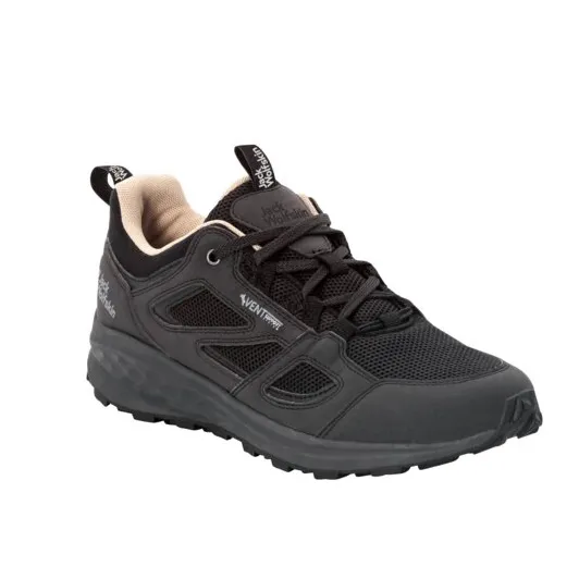 JACK WOLFSKIN Vojo 3 Vent Low - black / black - męskie buty turystyczne