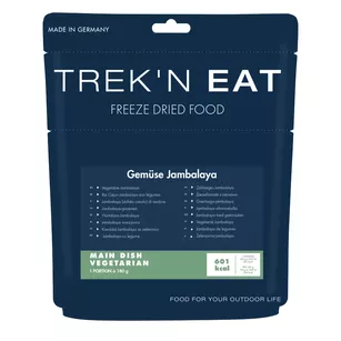 TREK'N EAT Wegańska Warzywna Jambalaya 180 g (670 g) - Żywność Liofilizowana