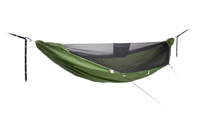 LESOVIK Draka Treetop Green - hamak z moskitierą i systemem zawieszenia, turystyczny