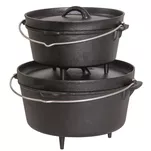 ROBENS Carson Dutch Oven - 8,2 litra - żeliwny kociołek turystyczny - ogniskowy