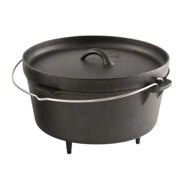 ROBENS Carson Dutch Oven - 8,2 litra - żeliwny kociołek turystyczny - ogniskowy