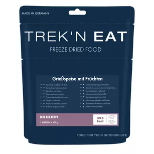 TREK'N EAT Deser liofilizowany Pudding z owocami 100 g (350 g) - żywność liofilizowana