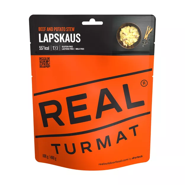 REAL TURMAT Gulasz wołowy z ziemniakami - danie liofilizowane - 490 g