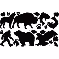 Zestaw łatek do naklejania - wzory zwierząt