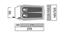 EASY CAMP Reindal 2 - Namiot tunelowy 2-osobowy - 7