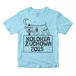 Wzór nr 5 - Królik na Obozie - Koszulka na kolonię zuchową