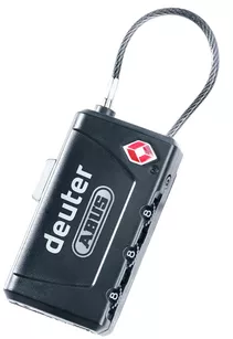 DEUTER TSA Cable Lock - Kłódka na kod do bagażu z linką
