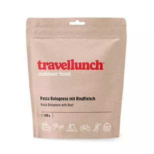 TRAVELLUNCH Pasta bolognese z wołowiną - podwójna porcja - 1050 g - danie liofilizowane