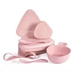 LIGHT MY FIRE MealKit BIO dustypink - Zestaw naczyń turystycznych z bio plastiku