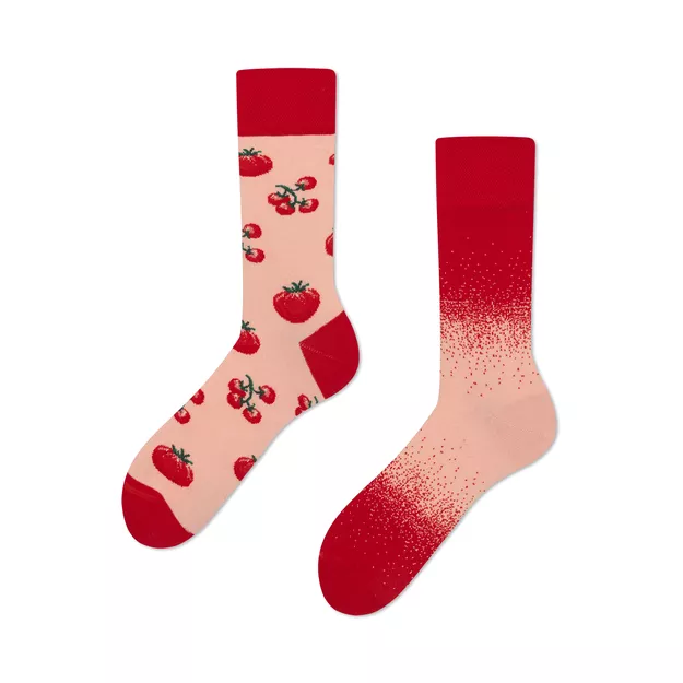 MANY MORNINGS - Juicy Tomato - bawełniane kolorowe skarpetki