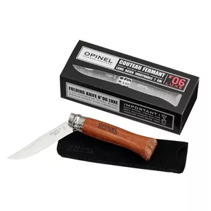 Opinel N°06 Inox Luxury - klasyczny nóż z rękojeścią z drewna Padouk