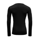 DEVOLD Lauparen - black - męska koszulka z wełny merino z długim rękawem