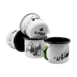 ALPINUS Kubek metalowy emaliowany - NIEDŹWIEDŹ - 350 ml - 2