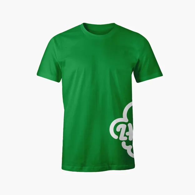 Koszulka z logo ZHP na boku - męska - zielona