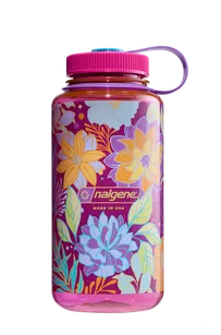 NALGENE Butelka turystyczna Wide Mouth 32 oz (1000ml) - Magenta Botanical Florals