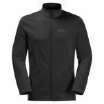 JACK WOLFSKIN Kolbenberg FZ Men - black - męska elastyczna kurtka polarowa