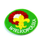 Plakietka haftowana z logo Chorągwi Wielkopolskiej ZHP
