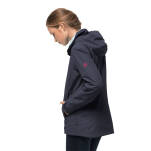 JACK WOLFSKIN Evandale Jacket Women graphite - damska kurtka przeciwdeszczowa (hardshell) - lekka