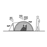 EASY CAMP Quasar 200 - namiot turystyczny dwuosobowy iglo - Rustic Green - 2