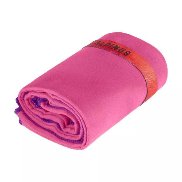 ALPINUS Tarifa - Ręcznik szybkoschnący z mikrofibry - 75 x 150 cm - różowy